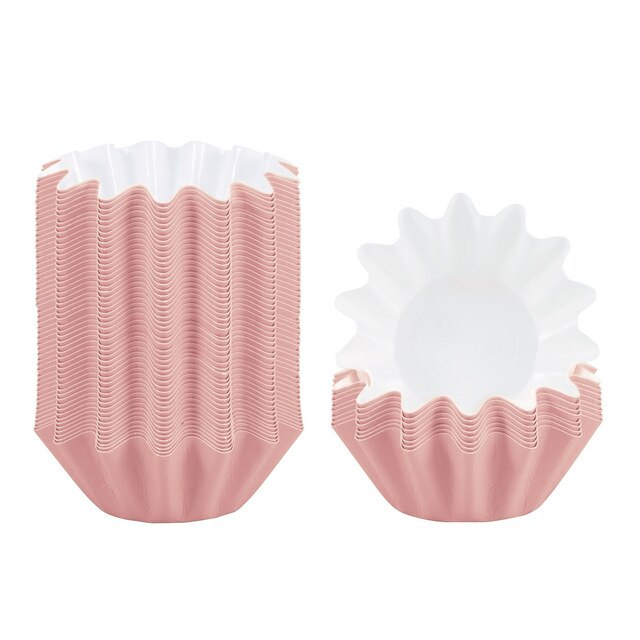 50pcs Wax Melt Warmer Liners Reusable Wax Liner Candle Popper Liner Leakproof Wax Tray for Scented Wax Electric Wax Warmers: Pink