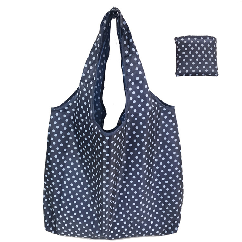Bolsas de compras reutilizables para mujer, bolso de mano plegable de tela portátil, bolsa de comestibles ecológica, bolsos de mano plegables de gran capacidad para frutas y verduras: Chocolate