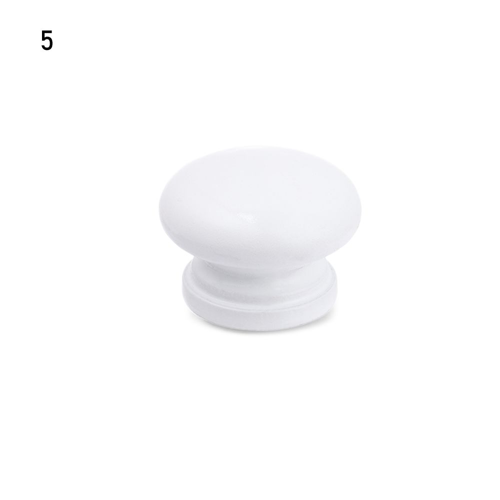 Boutons de tiroirs en bois naturel, 1 pièce, pour armoire de cuisine, armoire, commode, poignée de meubles avec vis: 5