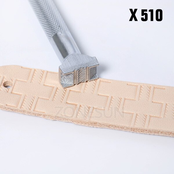 ZONESUN leather embossing kit Carving Printing Tool DIY Manual Leather Craft Stamps Art Pattern Leather Stamping Printing Tools: X510