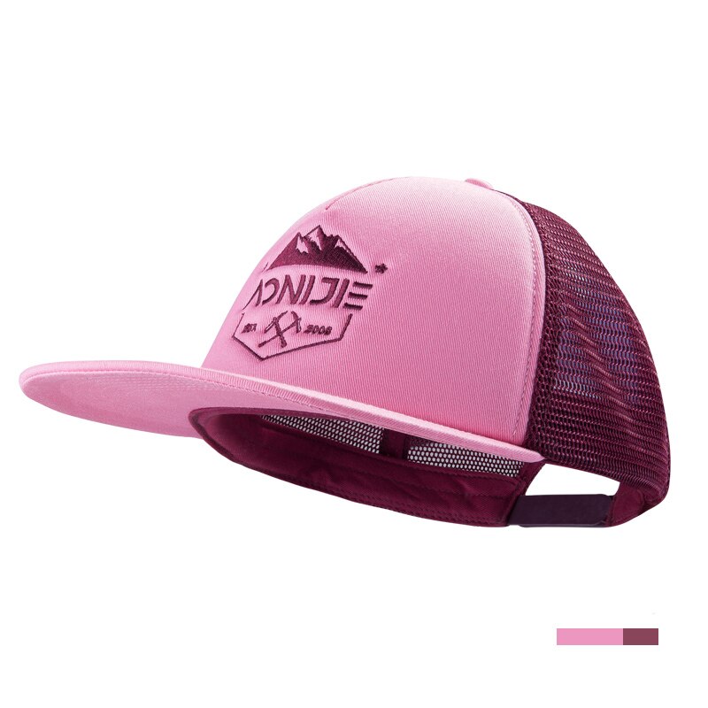 AONIJIE-sombreros de béisbol con visera para hombre y mujer, gorra de béisbol con visera, protección UV, Snapback, ajustable, malla transpirable, para deportes al aire libre, viajes, E4605: Pink