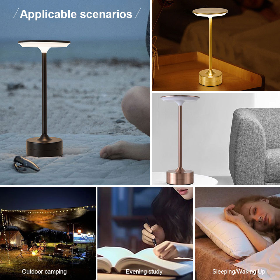 Drahtlose LED Tisch Lampe berühren Sensor Schreibtisch Nachtlicht USB Aufladbare Tragbare Schlafzimmer Nachtlicht Lesen Lampen Dekor Licht