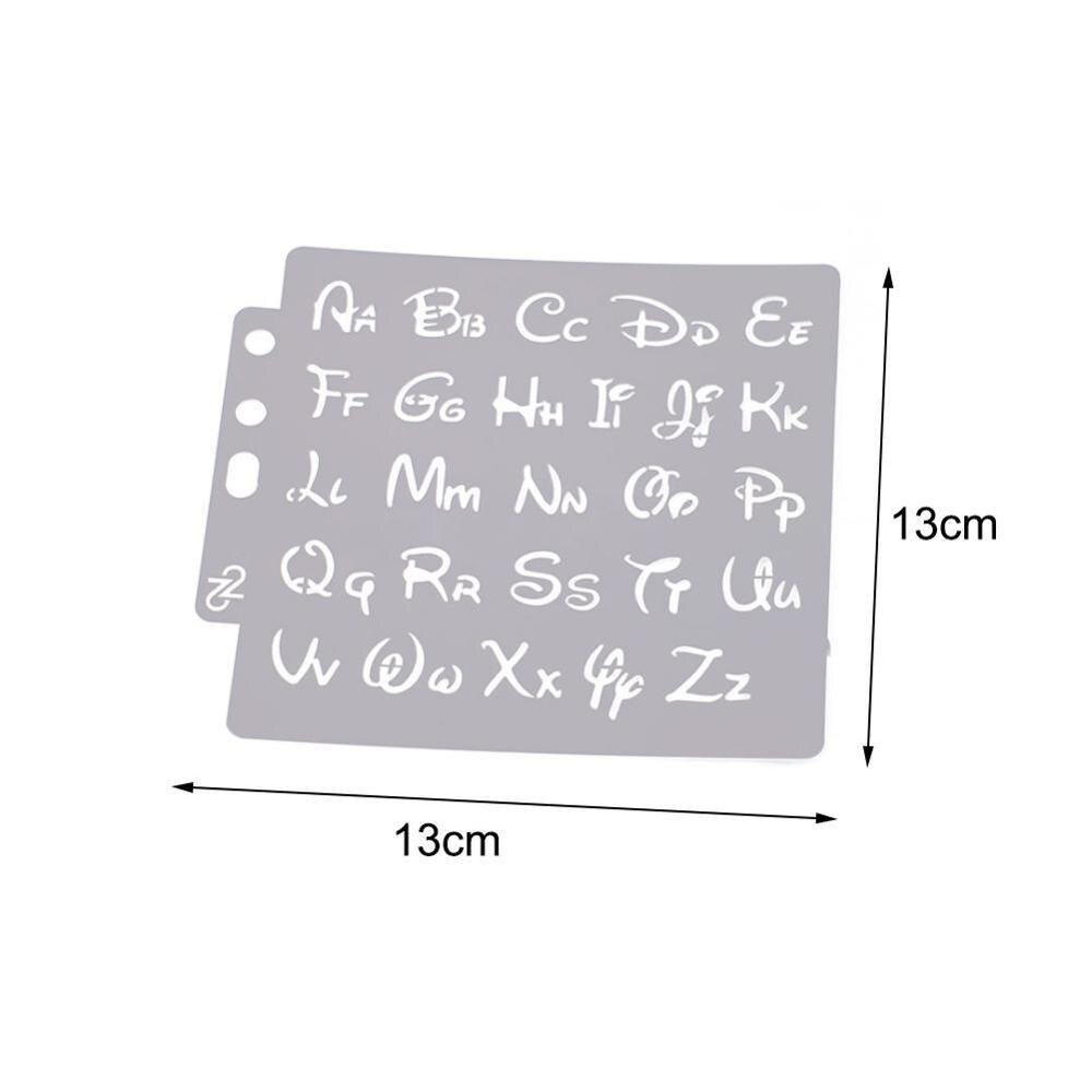 2PCS Alphabet Letter Stencils Template Painting Scrapbooking Embossing Stamping scrapbooking Album for card making
