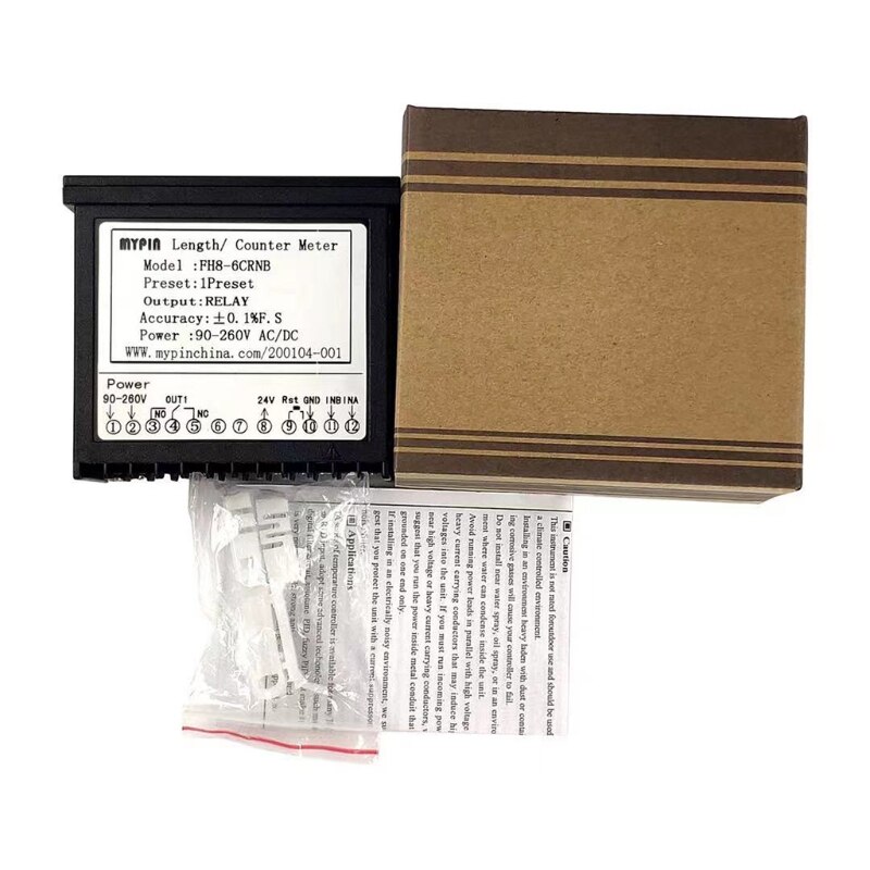 D55F Dual LED Display 6 Digits Digital Counter with 2 Relay Output &amp; Pulse PNP NPN