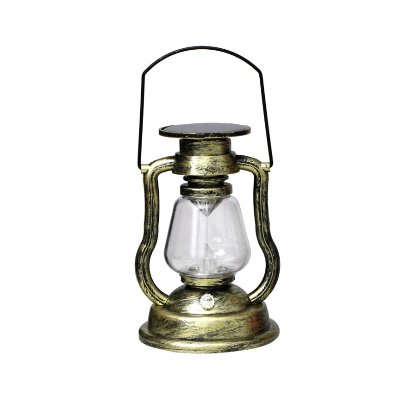 retro Solar- Kerosin Lampe Laterne Laterne Tragbare Lampe Hause Ich bin Freien Hof Garten Dekoration LED Flamme Kerze Lampe cmaping: cyan Gold / Solar- angetrieben