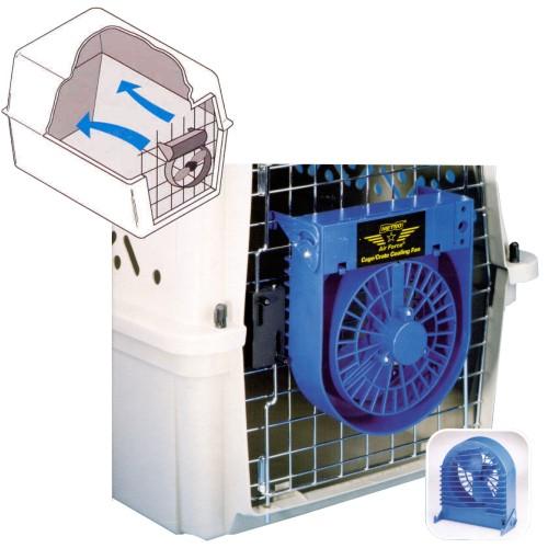 Ventilator voor kennels of kooien, geschikt voor houden thy mascot cool tijdens het transport, werkt