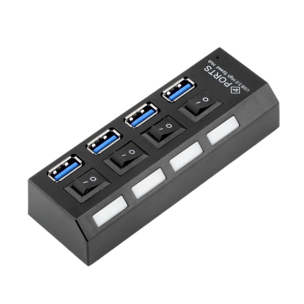 USB 3.0 Hub 4 Poorten USB 3.0 HUB Met Aan/Uit Schakelaar Voor Desktop Laptop