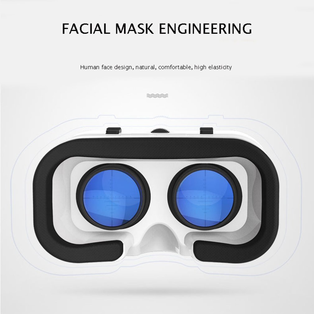 Virtual Reality Mini Glasses 3D Glasses Virtual Reality Glasses Headset And Handle Black/White For Google cardboard Smart supply