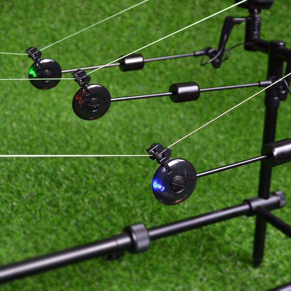 Hirisi LED Carp Fishing Swingers Off Indicator 4 Color In Ritse Case Carp Visuitrusting B2022