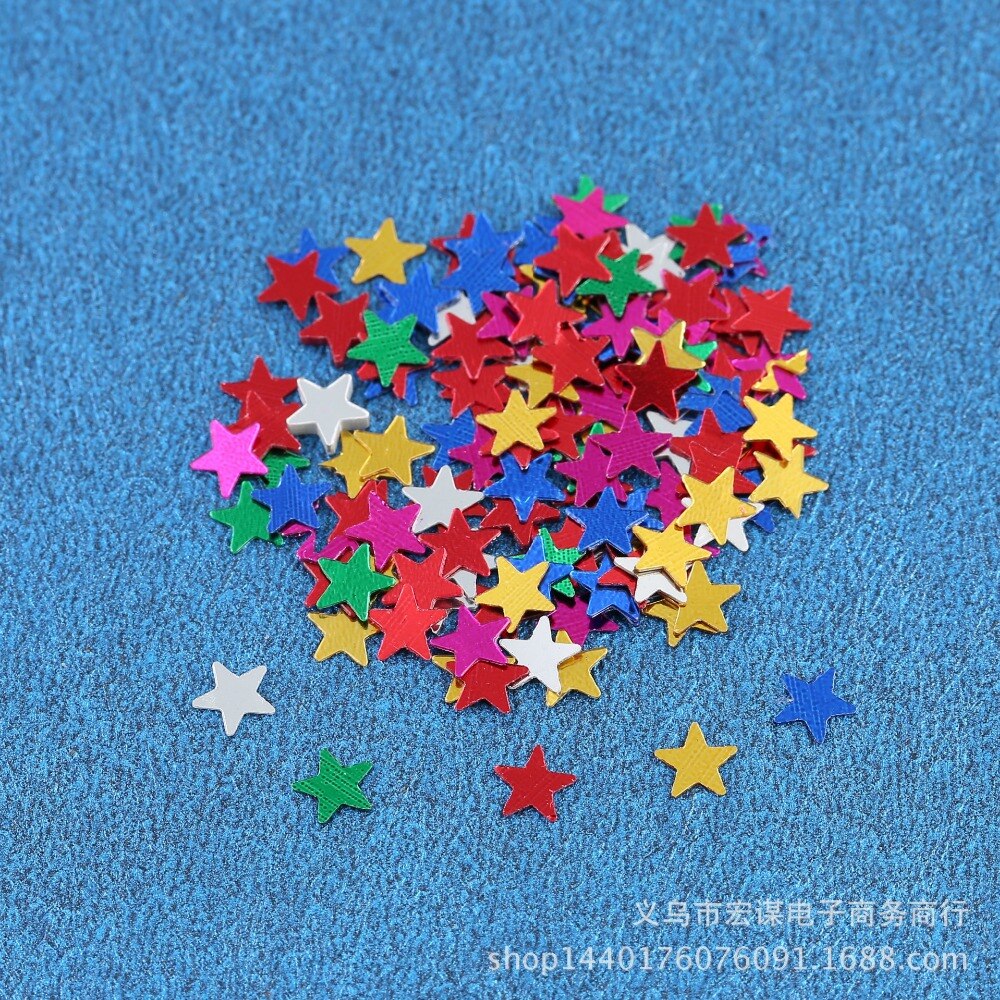 6mm/10mm Stars Table Confetti Sprinkles Birthday Party Wedding Decoration Sparkle Blue Gold Silver Green Metallic Stars Supply