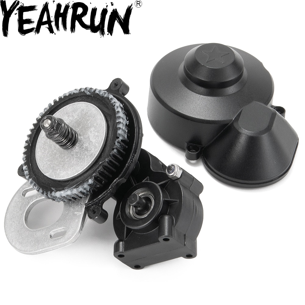 YEAHRUN Plastic Transmission Center Gearbox & gear for 1/10 RC Axial SCX10 SCX10 II 90027 90028 90047