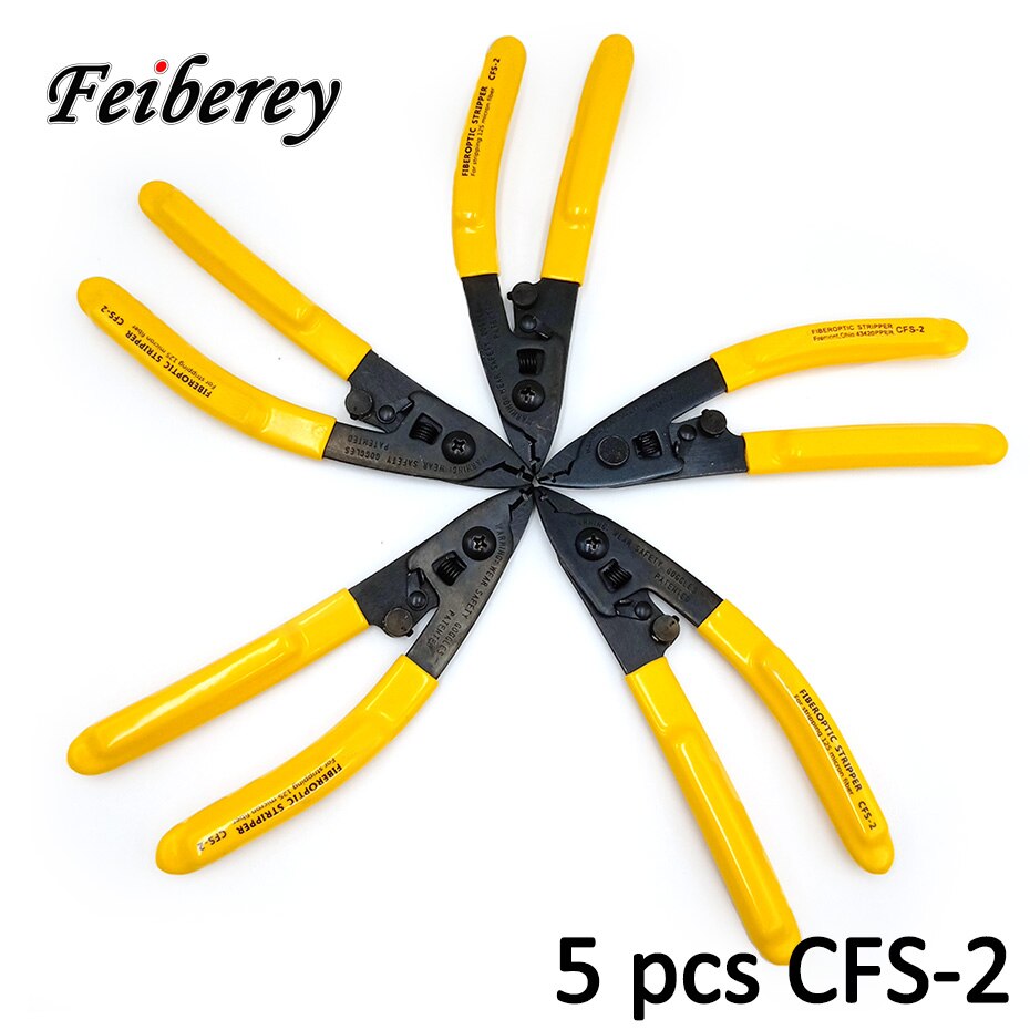 5 pcs CFS-3 CFS-2 CFS 2 3 FTTH Optical Fiber Stripping Tool Plier Fiber Optic Stripping Wire Stripper Fiber Optic Cable Stripper: CFS-2 5pcs