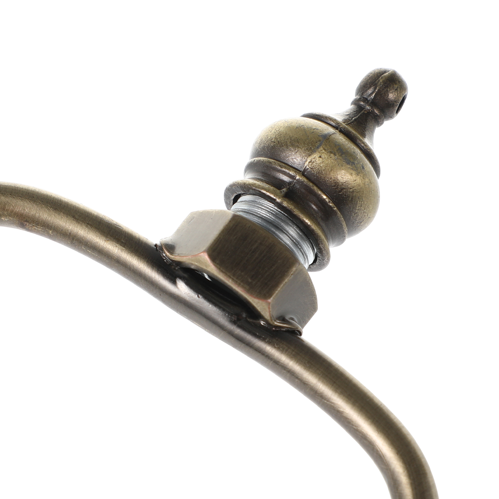 Supporto per arpa da 1 pezzo Staffa per paralume in metallo bronzo per lampade da tavolo e da terra Accessorio per lampada stabile e durevole