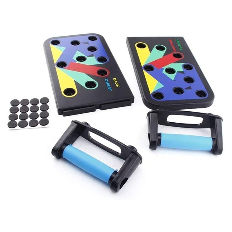 Novedad de , 9 en 1, tabla de realce, sistema de entrenamiento físico, gimnasio, soporte para flexiones corporales, soportes de realce, equipos de Fitness