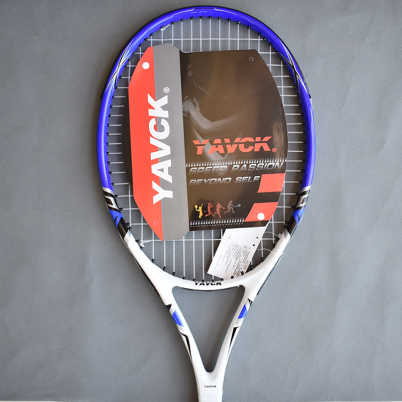 Tennis racket Carbon Aluminum Alloy Racquet with cover bag and 1pc overgirp Grip Size: 4 1/4