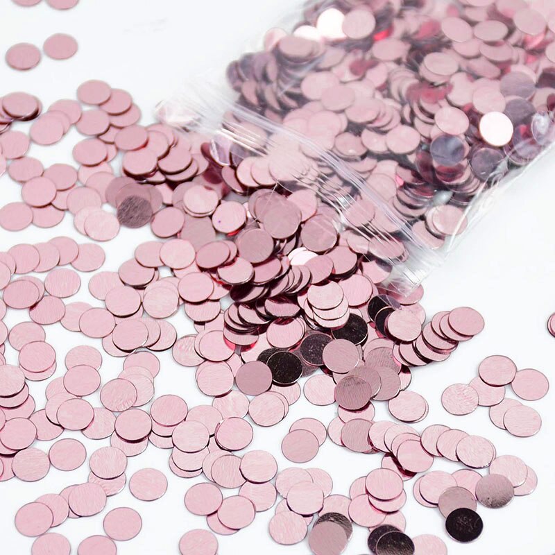 Confettis ronds à paillettes, 15 g/paquet, 6mm, mélange de couleurs, pour fête prénatale, mariage, décoration de Table, accessoires de bricolage