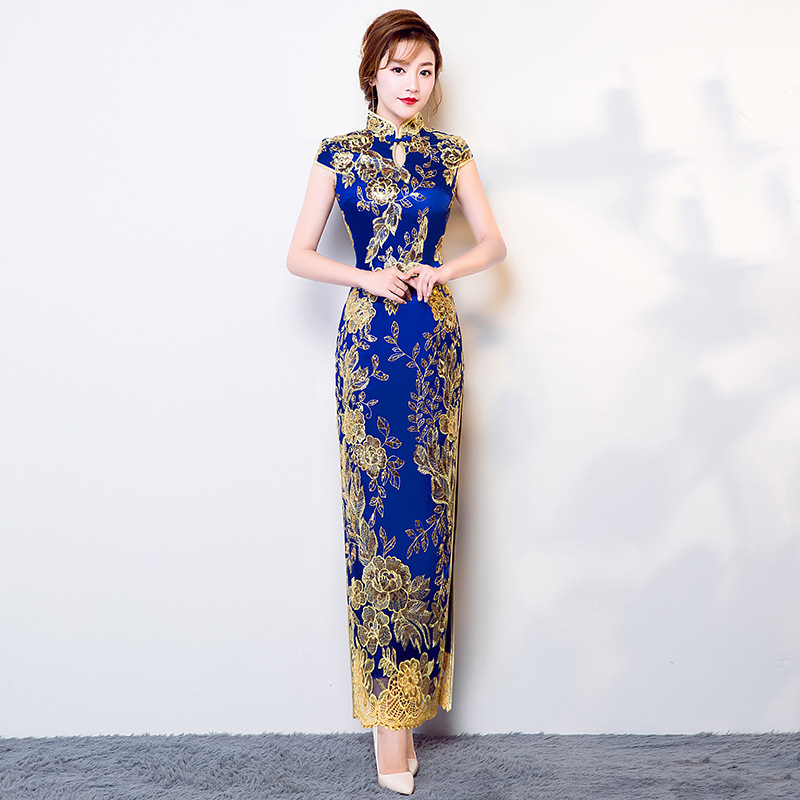 beaded evening dress Crystal Embellished Evening Gown CD2420  Sparkly Gowns