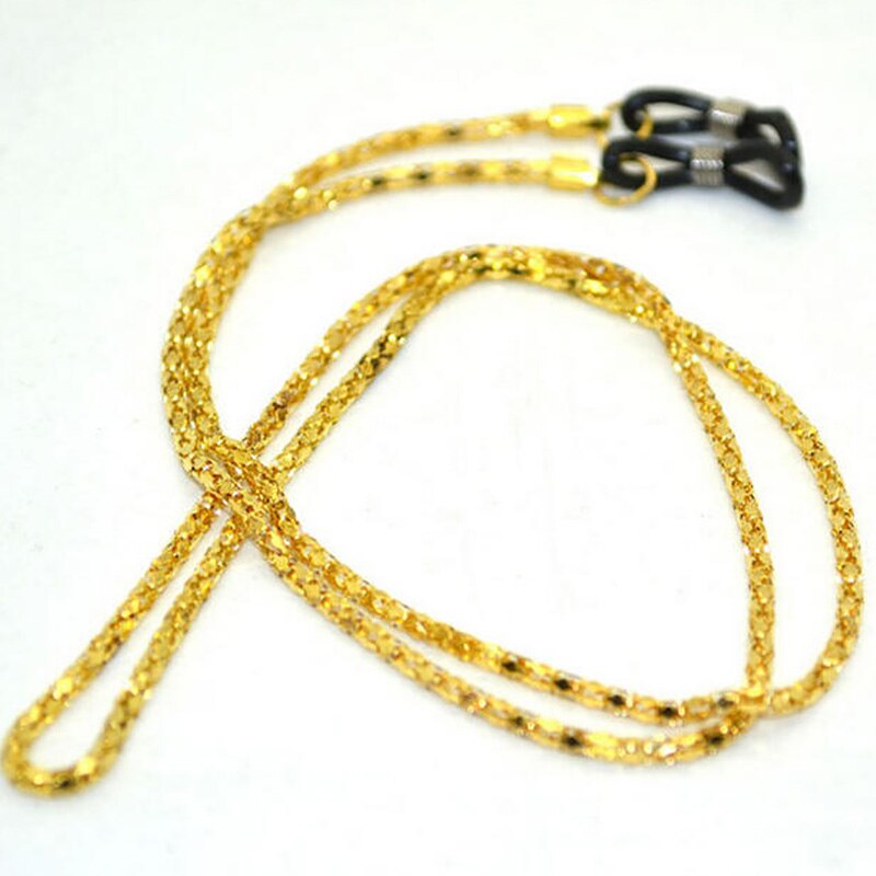 Lunettes de soleil à perles blanches pour hommes et femmes, 1 pièce, corde de support de cordon de chaîne pour lunettes de lecture: A-2