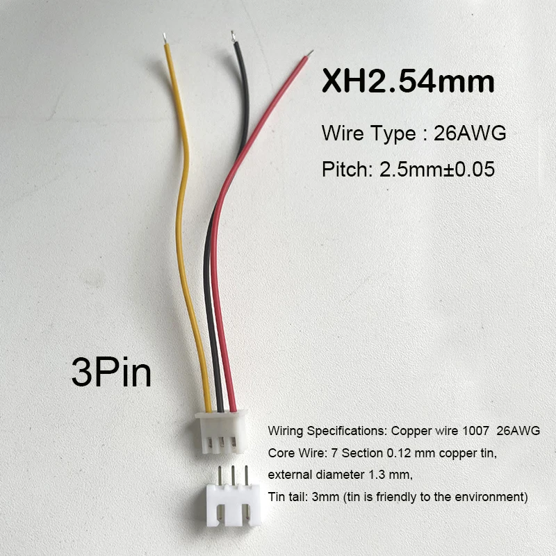10 zestawów JST XH2.54 XH 2.54mm złącze kabla 2 3 4 5 6 7 8 9 10 PIN gniazdo wtykowe męskie i żeńskie