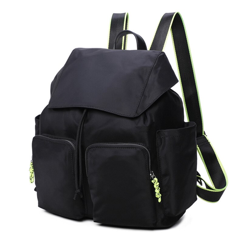 Mochila de Nylon con múltiples bolsillos para mujer, morral cruzado de viaje para chica