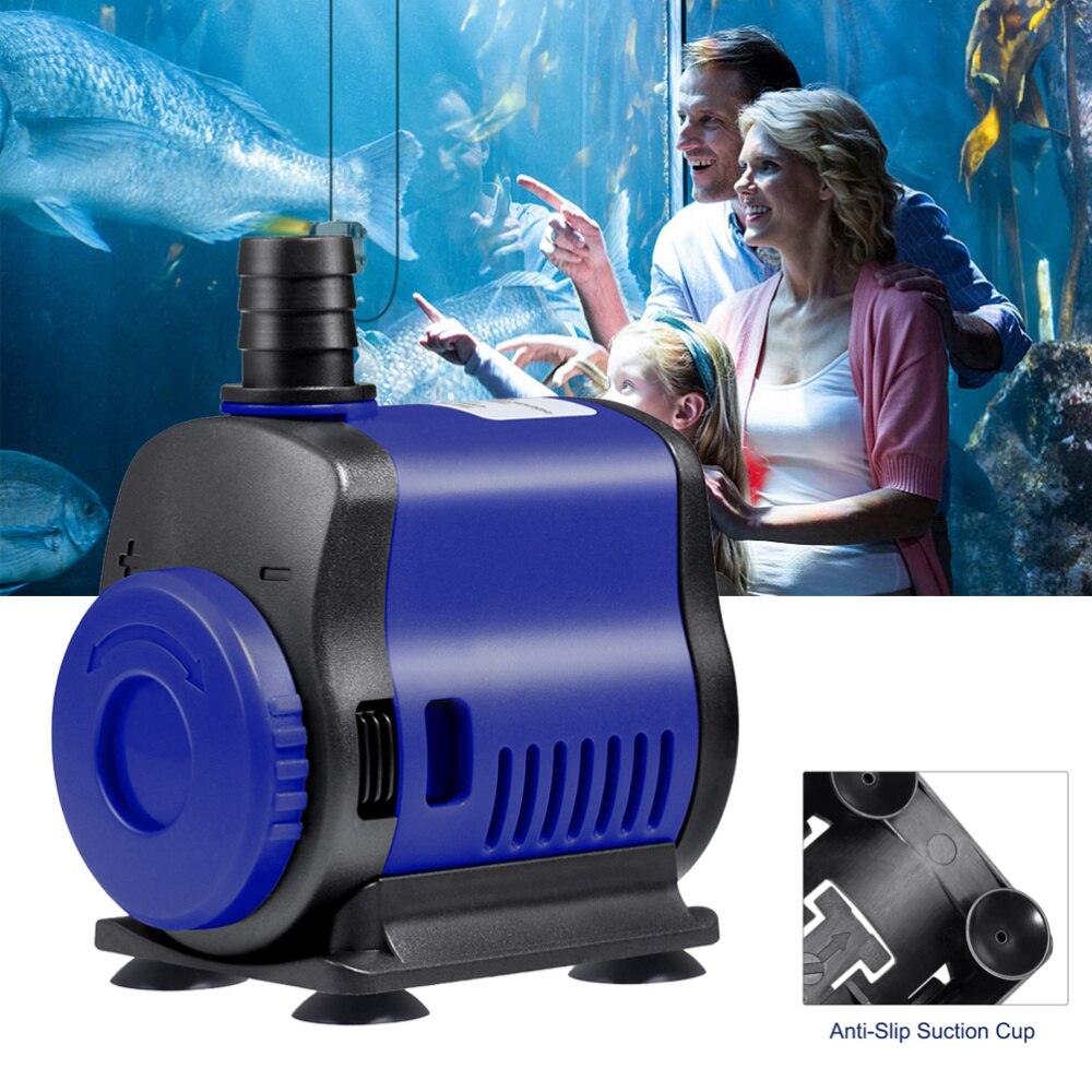 Ueetek 14w stille, instelbare, krachtige kleine dompelpomp met zuignap voor fonteinen en vijvers
