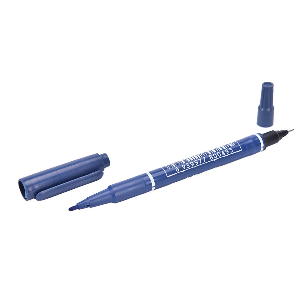 1PC 3 Farben Schnell trocknend Schreiben Stifte Zwilling Tipps Verdoppelt geleitet Haken Linie dauerhaft Farbe Marker Stift Für CD DVD Medien Rabatt