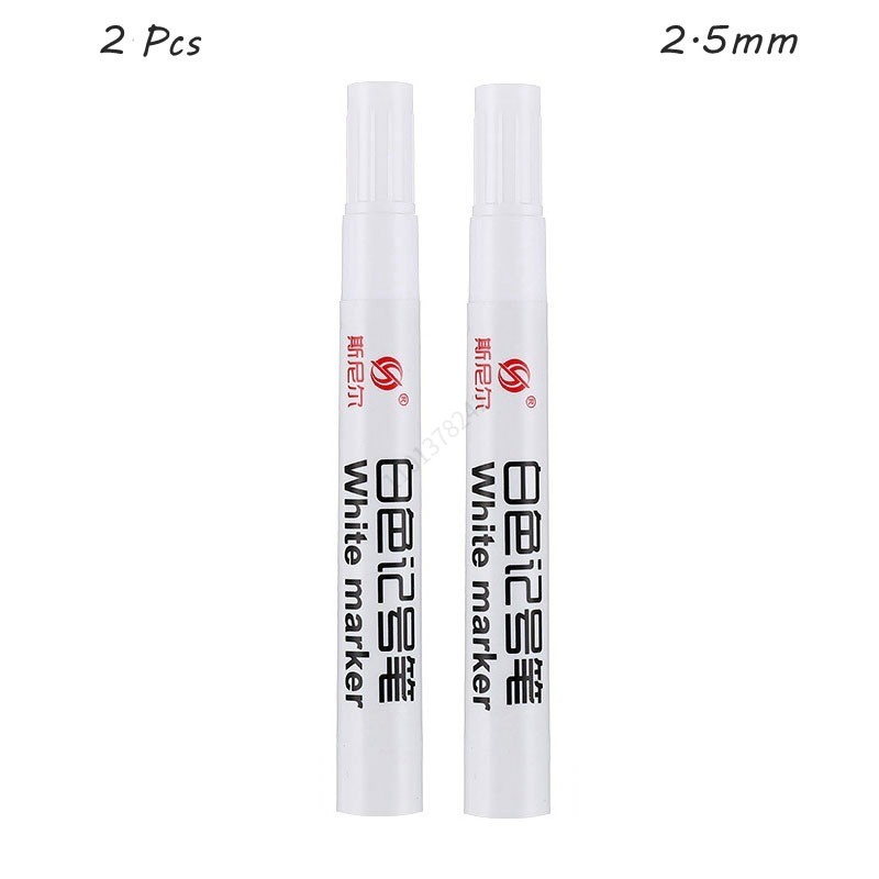 1/2/5 Stuks Olieachtige Witte Marker Pen 3.0Mm Olieachtige Waterdichte Witte Gel Pennen Schrijven Tekening Graffiti Briefpapier Wrting Schoolbenodigdheden: YELLOW