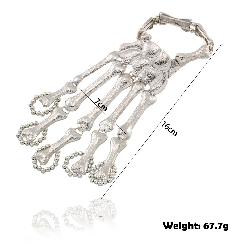 Bracelets squelette en os pour femmes, Rock Punk, accessoires de main, uniques pour filles, bijoux, meilleure créativité, ,