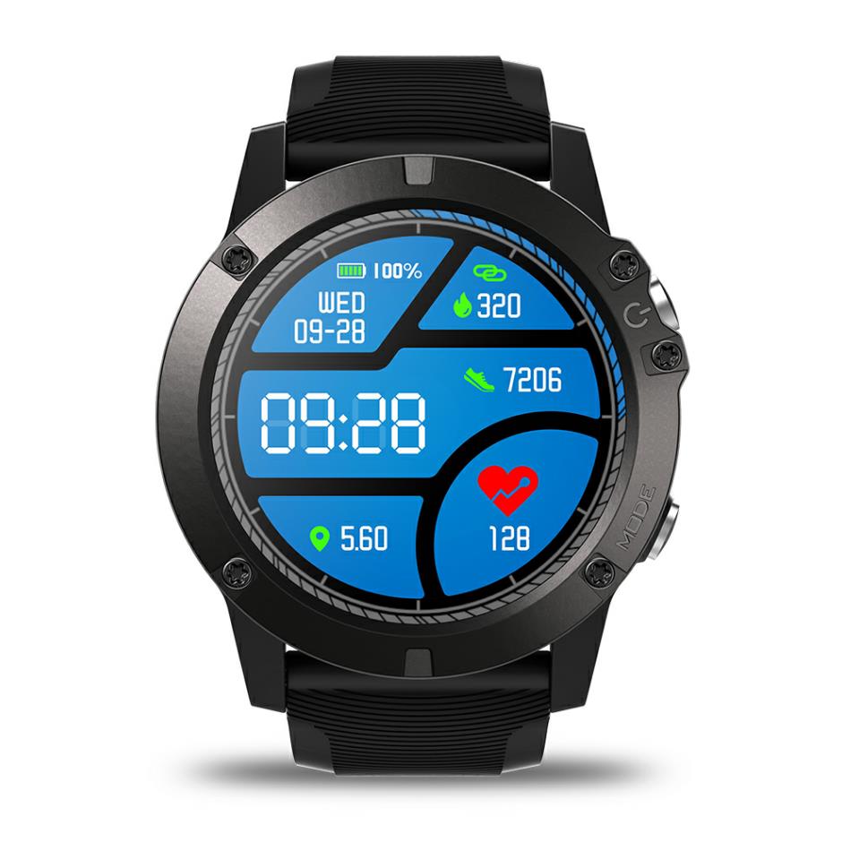 Zeblaze VIBE 3 PRO couleur écran tactile sport Smartwatch fréquence cardiaque IP67 étanche météo musique à distance hommes pour IOS et Android: Black