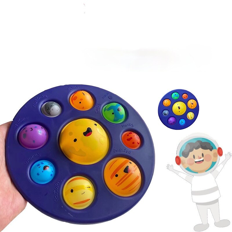 Mini simulazione Planet Fidget Toy semplice fossetta sensoriale Fidget giocattoli Kawaii colore Simpl Dimmer spremere allevia lo Stress ansia giocattolo