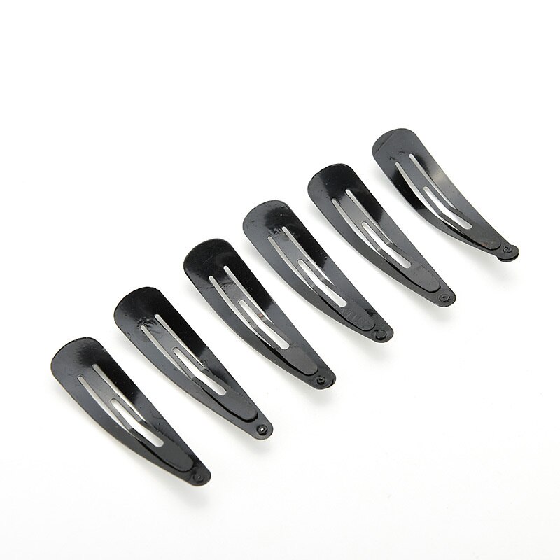 1/10/60/100 Pcs/lot Baby Hair Snap Clips Accessories For Women Black Hairgrips Barrettes Head Hairpins