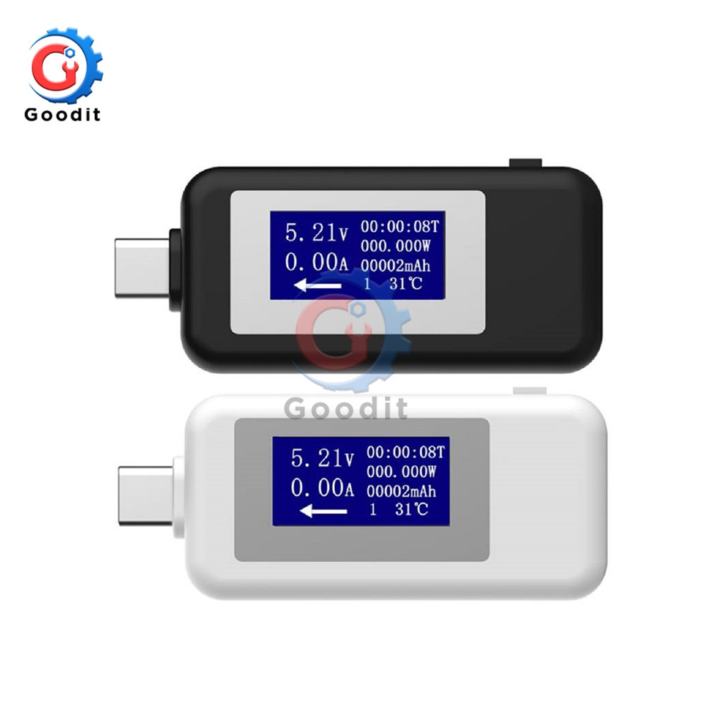 5V 9V 12V 24V 30V USB-Tester Typ C LCD Digital Stroms pannung Ladegerät Kapazitäts tester USB-Ladegerät Arzt Leistungs messer Voltmeter