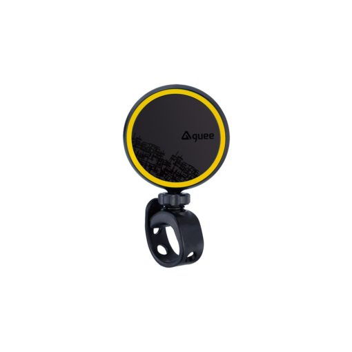 Guee-ver bicicleta espejos retrovisores para manillar ciclismo vista trasera de bicicleta MTB bicicleta de silicona de la manija espejo retrovisor: yellow