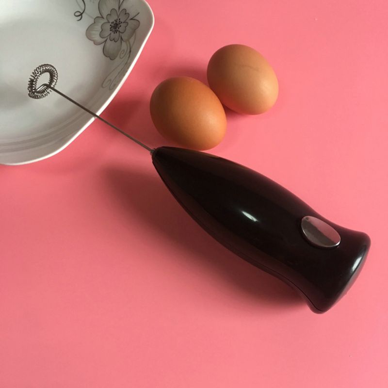 Minimixer elektrisk handhållen mixer äggvisp mjölkskummare rostfritt stål knapp försörjning köksmaterial