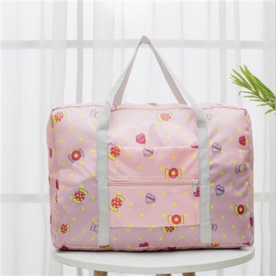 Nylon Foldable Travel Bag Unisex Large Capacity Bag Luggage Women WaterProof Handbags Organizer Duffel Weekend Bags: C05