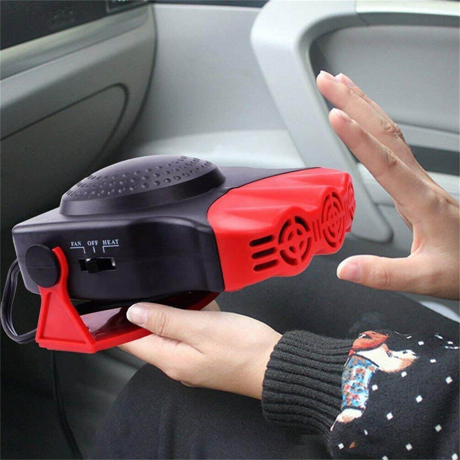 12V Winter Car Heater Universal 12V Car Interior Heating Cooling Accessories Fan Heater Window Mist Remover Portable Car Heaters