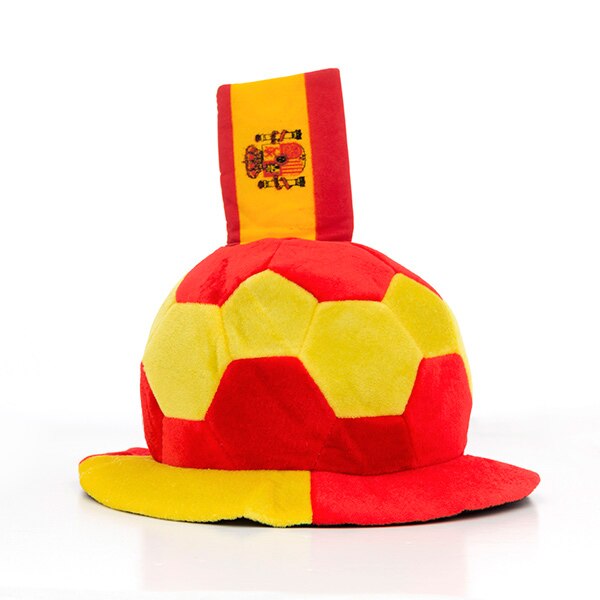 Voetbal Hoed Met Spaanse Vlag Versiering