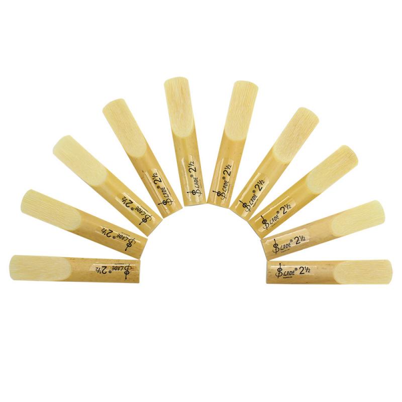 10 Stuks Van Alt/Tenor/Treble Saxofoon Riet Riet Saxofoon Accessoires De Intensiteit Is 2.5 Pure Voice Ronde geluid
