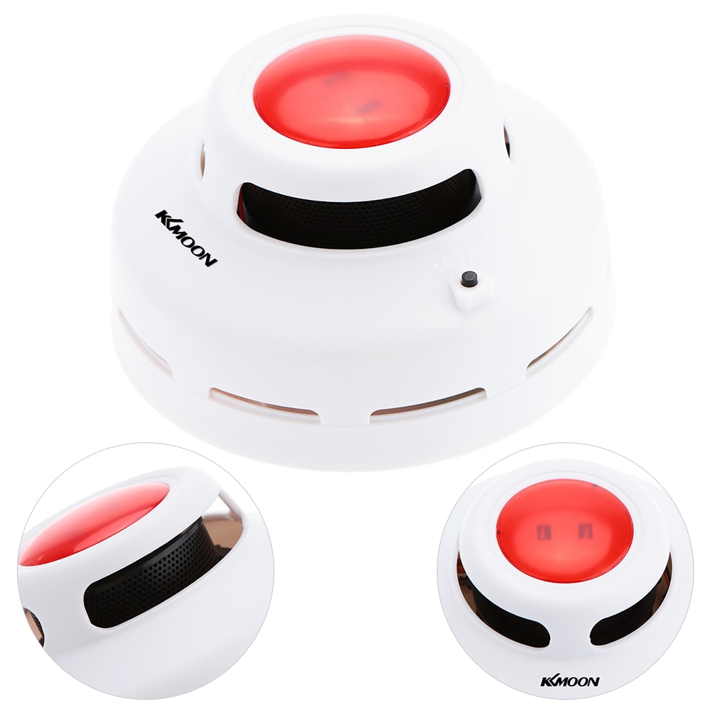High Sensitive Standalone Photoelectric Smoke Detector Fire Alarm Sensor for Indoor Home Safety Garden Security MCU Technology