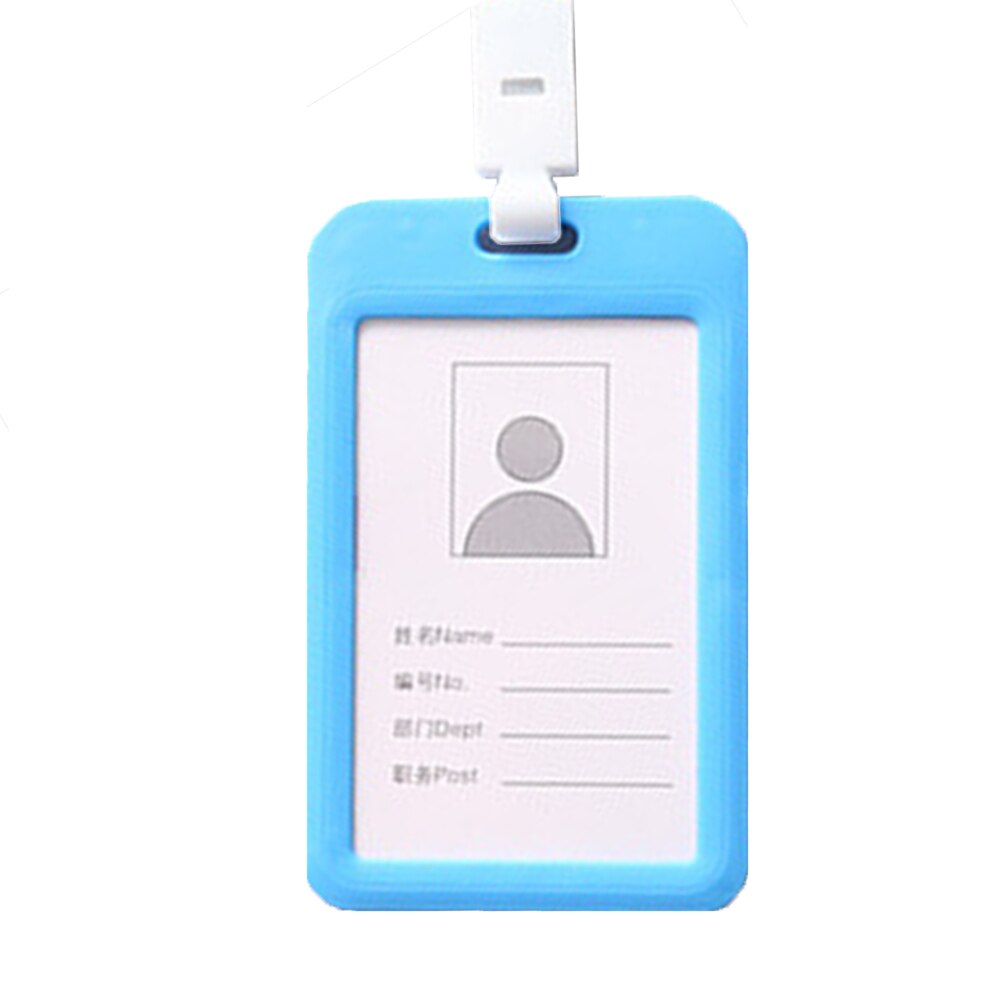 1Pcs Work Card Holders With Rope Aluminium Alloy Card Holder Employee Name Card Cover Metal Work Certificate Identity Badge: B3