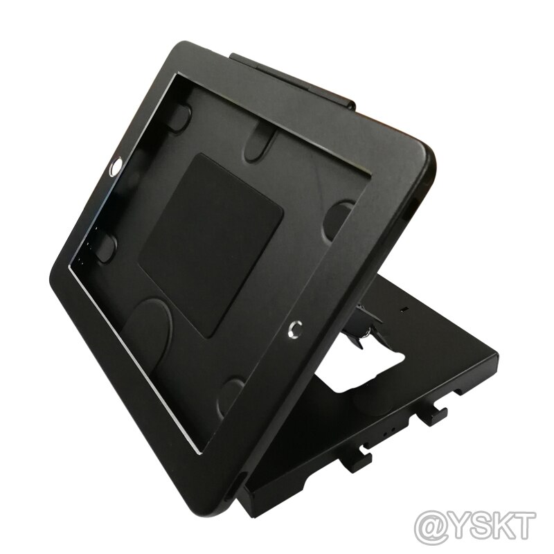 for 10.2 iPad table security stand locking desktop kiosk POS anti-theft enclosure mount for mini air pro 9.7 10.5 11 12.9