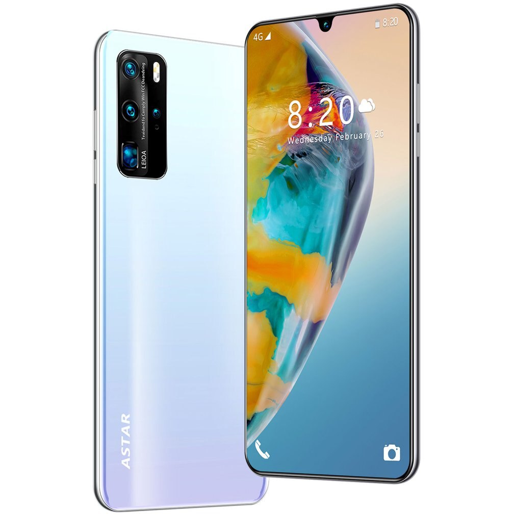 P40 Più 6.7-Pollici Cross-Border Mobile Del Telefono di Nuovo Stile Caldo 2 + 16 P40 Più Smartphone-corre 1Gb di Ram + 8Gb di Rom: sky silver / Euro