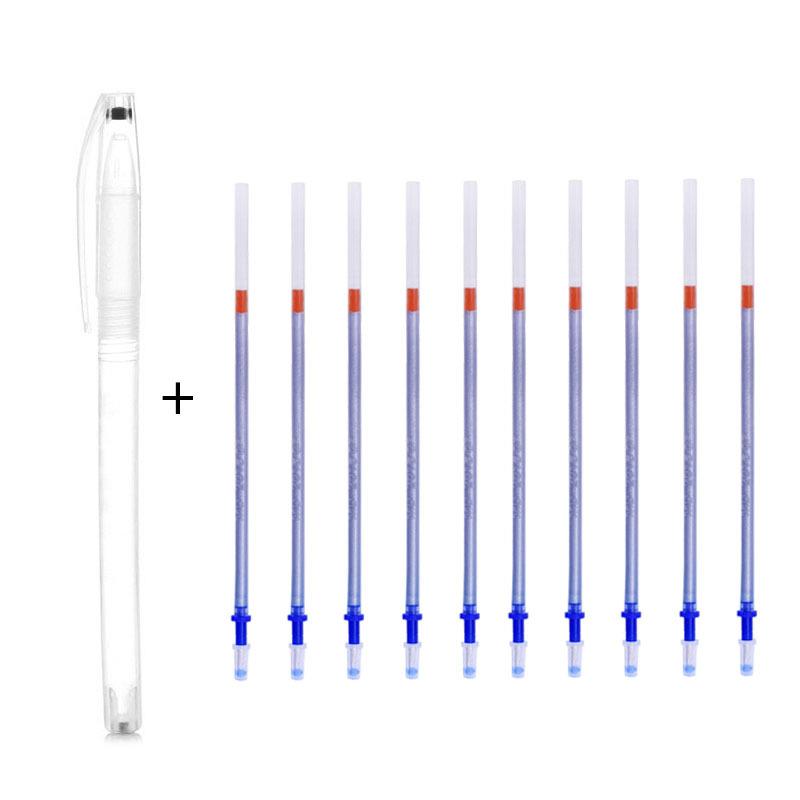 Kruissteek Wateroplosbare Pen Set Water Automatische Wissen Pen Marker Water Oplosbare Navulling Stof Markers Diy Naaien Accessoires: Licht Geel