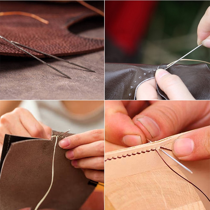 LMDZ-pince à coudre pour cuir, outils de travail, Kits de couture de cuir, poney à couture de cuir avec aiguille en cuir et fil ciré