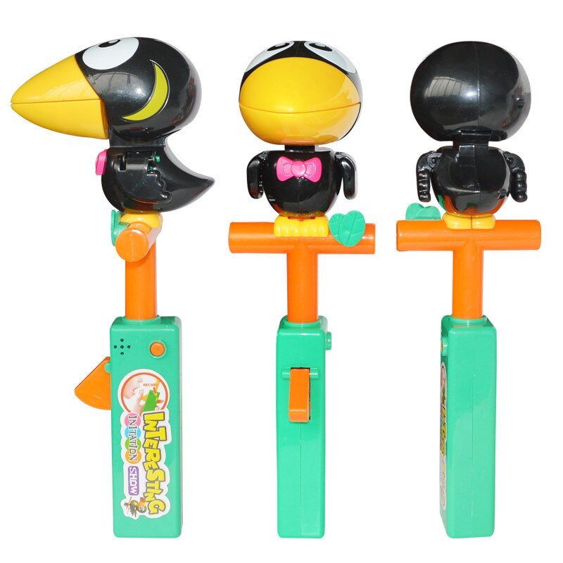 Juguete de cuervo parlante para niños y niñas, grabación de sonido encantadora, Animal parlante, juguetes vocales divertidos,: Default Title