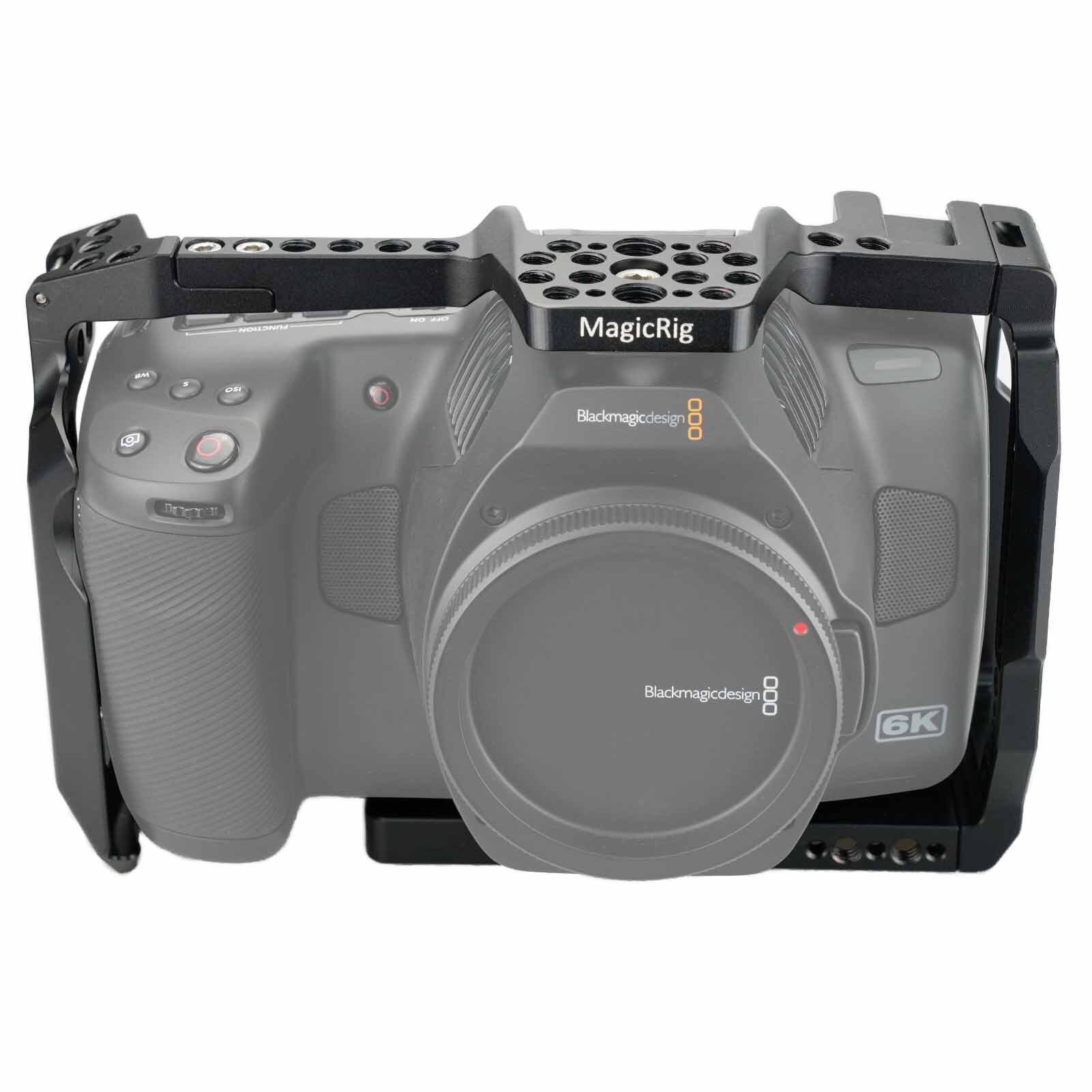 Magicrig Camera Full Kooi Voor Bmpcc 6K Pro Met Arri Lokaliseren Gat &amp; Koude Schoen, voor Blackmagic Pocket Cinema Camera 6K Pro