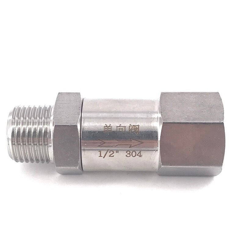 GOGO Combined Modular Check valve 1/2" male to female thread stainless steel 304 high temperature acid-proof one-way check valve