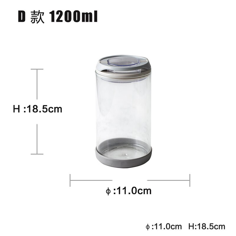Luft-engen Glas Versiegelt Panzer dicht Tee Topf Küche Lagerung Panzer: 1200ml