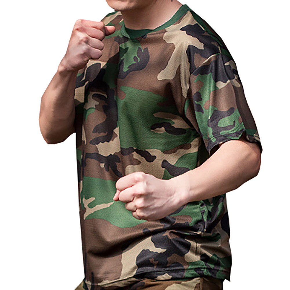 Compression Sport Shirt Men Short Sleeve Camouflage Fitness 3D Quick Dry Men's Running T-shirt Gym Workout Clothing Top