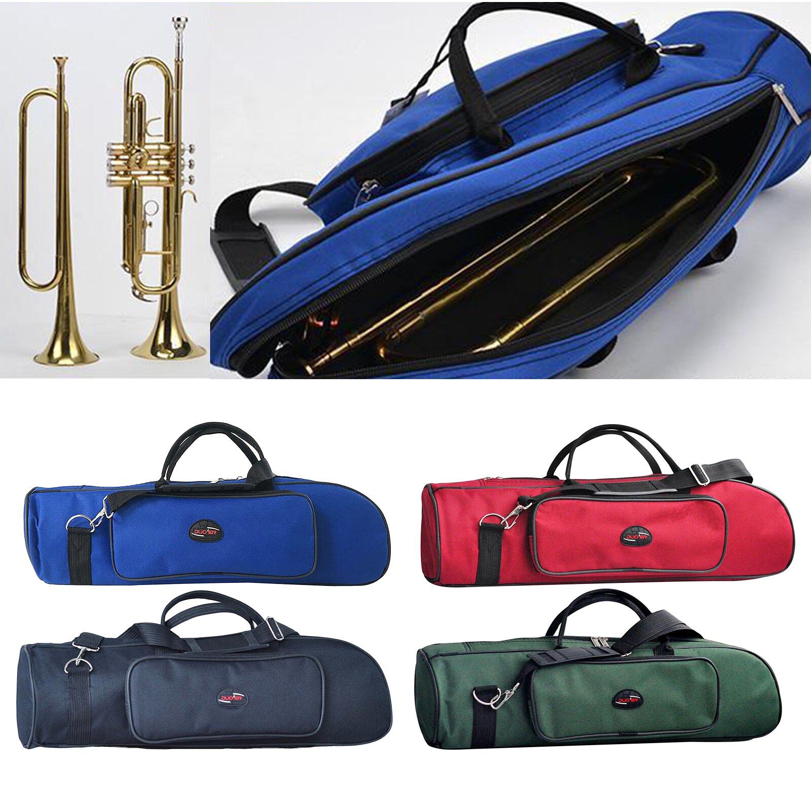 Trompet Bag Waterdichte Oxford Handvat Zakken Rits Case Box Muziekinstrument Accessoires